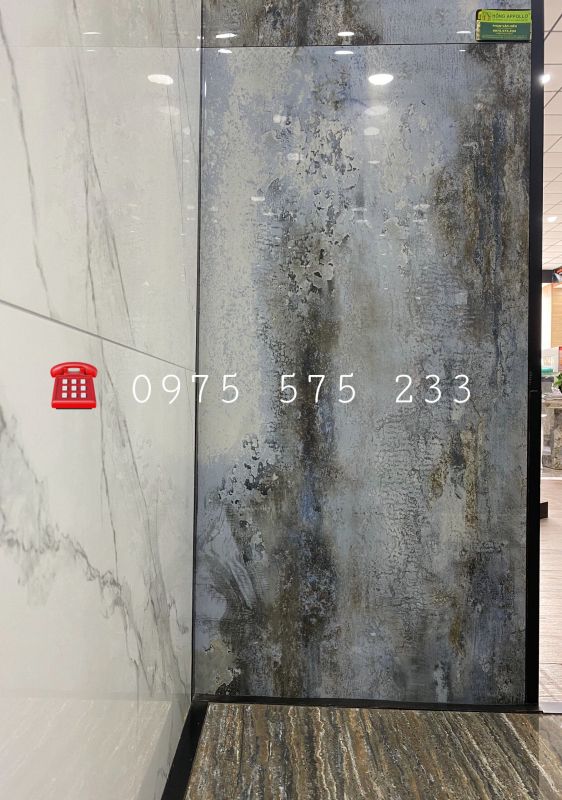 Gạch bóng kiếng nhập khẩu 60x120 cao cấp màu xám đồng quận 1