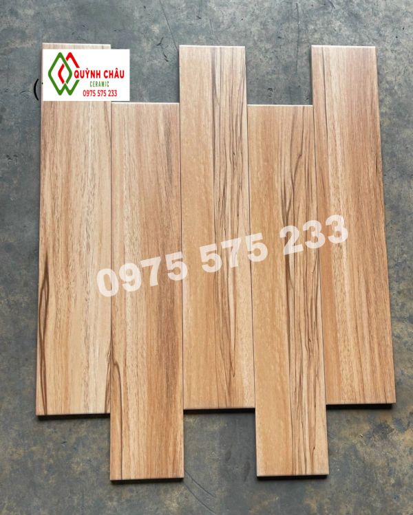 Gạch lót sàn giả gỗ phòng ngủ 15x80 vân gỗ mờ