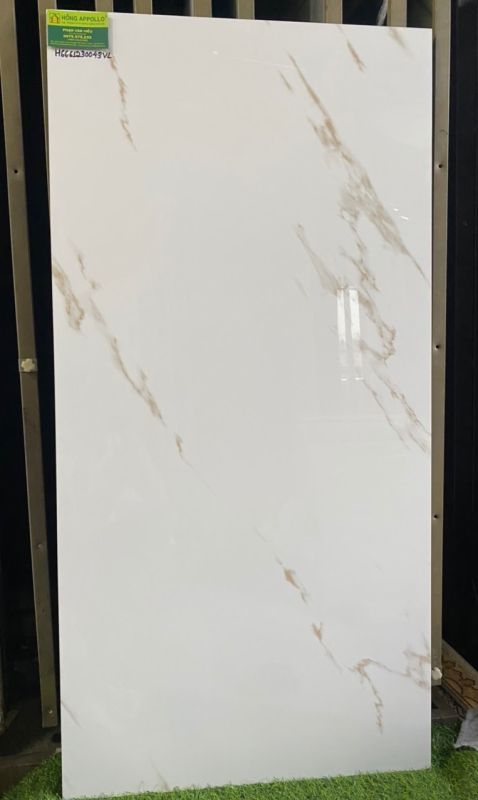 Gạch granite 600x1200 trắng vân mây vàng ấn độ bóng kiếng giá tốt quận tân bình