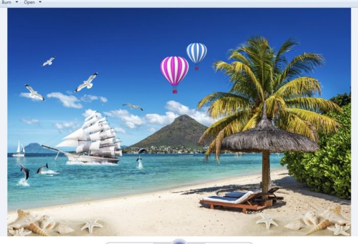 Gạch tranh ốp tường 3D cảnh thuyền buồm