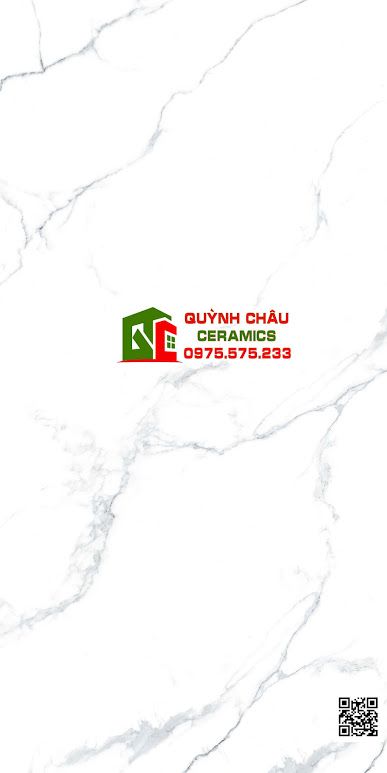 Gạch 60x120 bóng kính trắng vân cao cấp