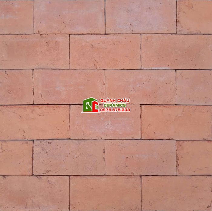 Gạch thẻ chữ nhật giả cổ ốp lát trang trí màu vàng cam
