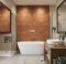 Gạch bông 40x40 họa tiết cổ điển hoa văn màu đỏ nâu