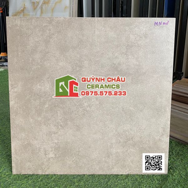 Gạch đá mờ 60x60 màu nâu đất viglacera mỹ đức