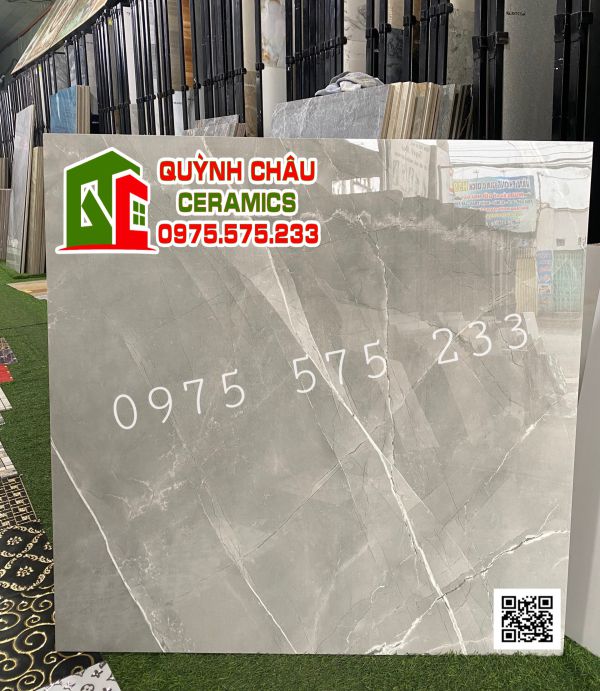 Gạch lát nền 100x100 siêu bóng ấn độ vân xám đá cao cấp giá rẻ