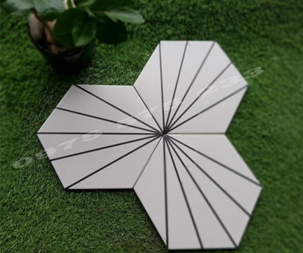 Gạch lục giác 200x230 bông trang trí sang trọng 