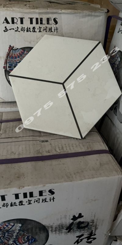 Gạch lục giác 200x230 ốp lát quán cafe trang trí 