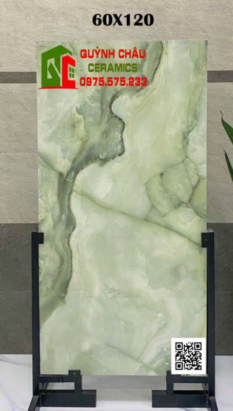 Gạch cao cấp 60x120 xanh vân đá ốp lát mẫu mới ấn độ
