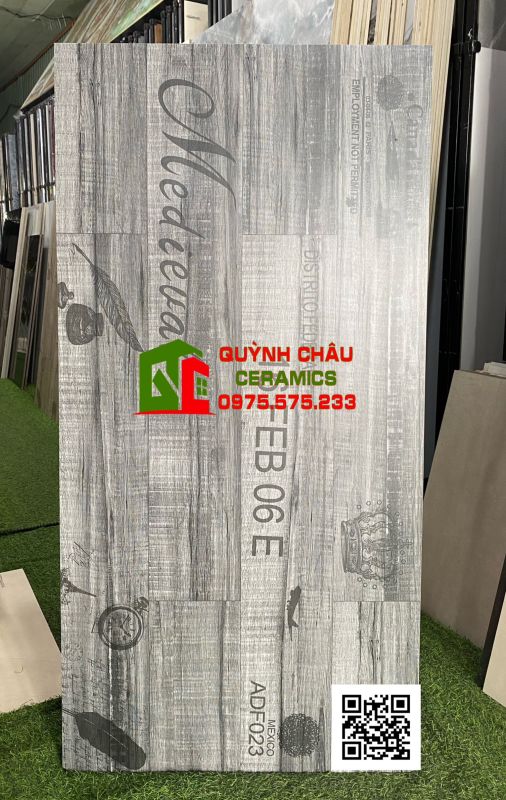 Gạch nhập khẩu giả gỗ ấn độ 60x120 màu xám tro đẹp