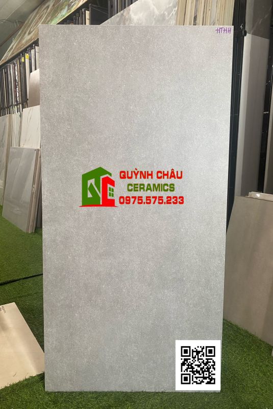 Gạch vân xi măng xám đậm 600x1200 mờ matt