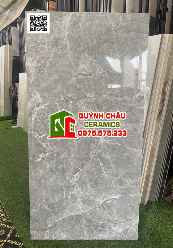 Gạch ấn độ 60x120 đá xám bóng ốp lát sang trọng hiện đại giá rẻ