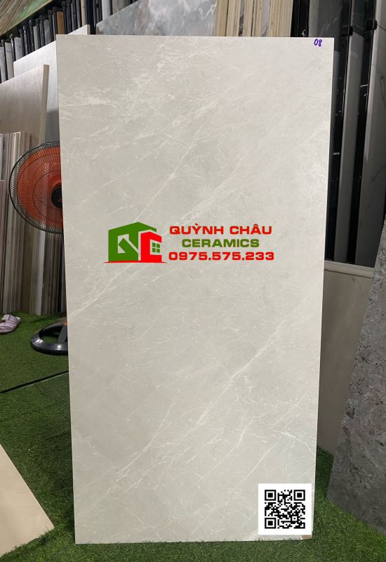 Gạch ấn độ 600x1200 mờ matt xám vân đá trắng đẹp