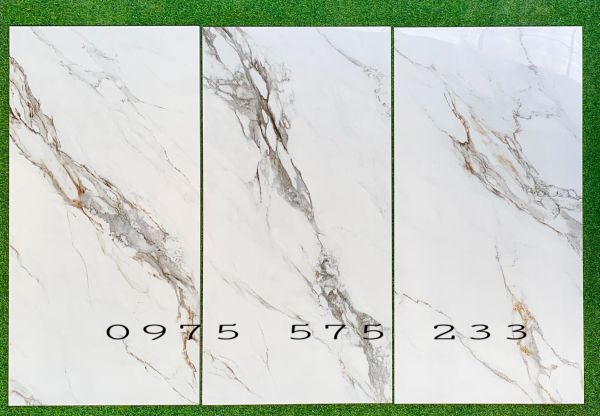 Gạch đồng chất 60x120 siêu bóng khắc kim trắng vân khói cao cấp