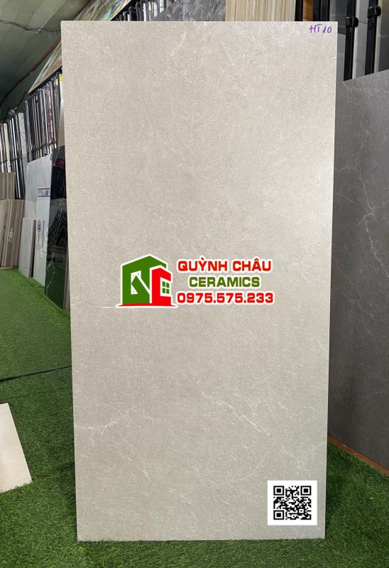 Gạch lát nền 600x1200 màu xám mờ vân nhẹ