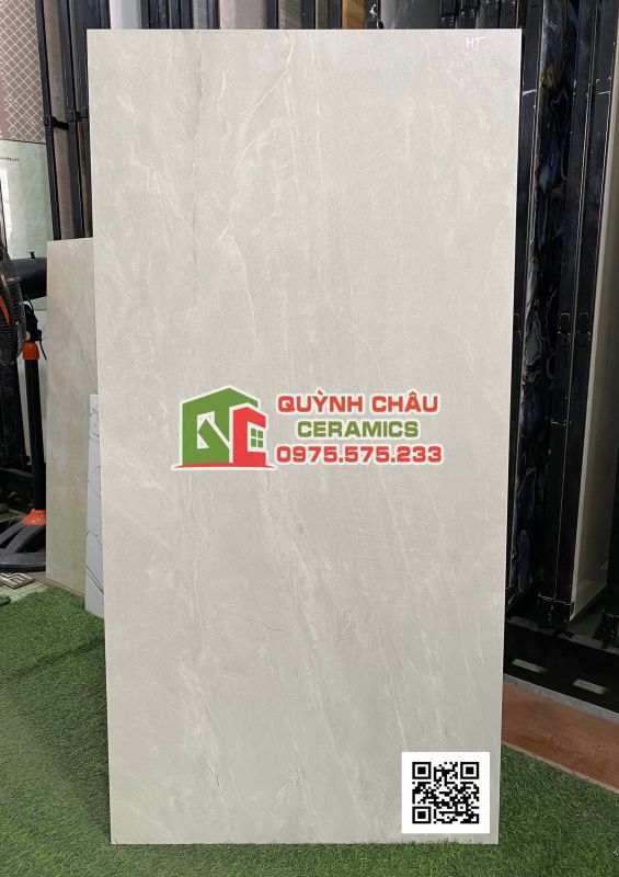 Gạch xám mờ 60x120 vân ngẫu nhiên đơn giản sang trọng