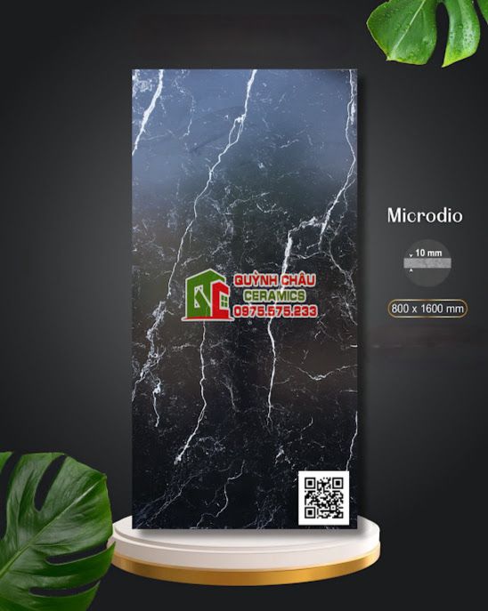 Gạch Apodio 80x160 mờ matt carving tinh thể đá đen tia sét