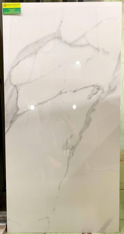 Gạch bóng kiếng 60x120 trắng vân ấn độ bền đẹp