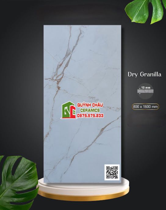 Gạch lát nền Apodio 80x160 mờ trắng vân vàng rải hạt