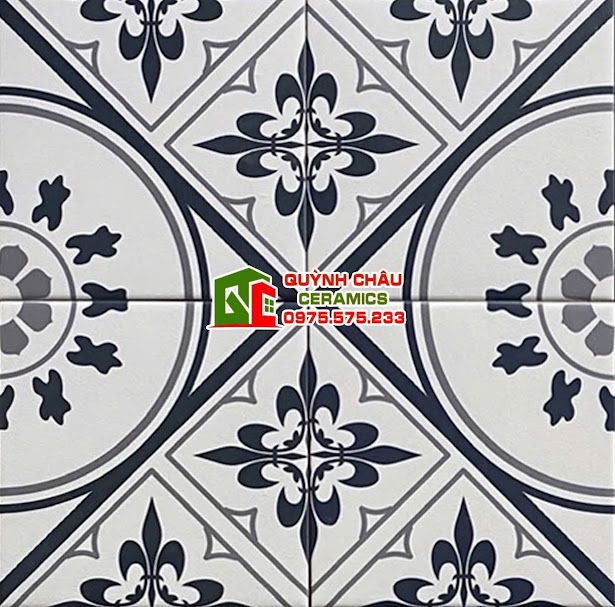Gạch bông hoa văn 20x20 nhập khẩu cao cấp