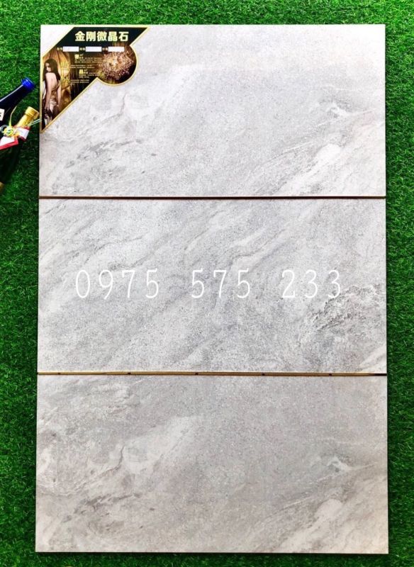 Gạch dán tường 40x80 vân đá xám bóng kiếng trung quốc