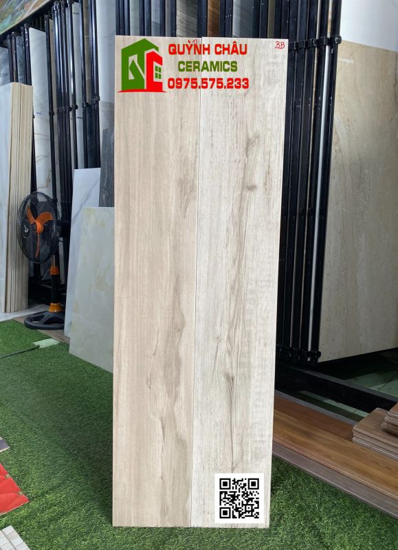 Gạch giả gỗ xám trắng 20x120 đồng chất mài cạnh giá rẻ