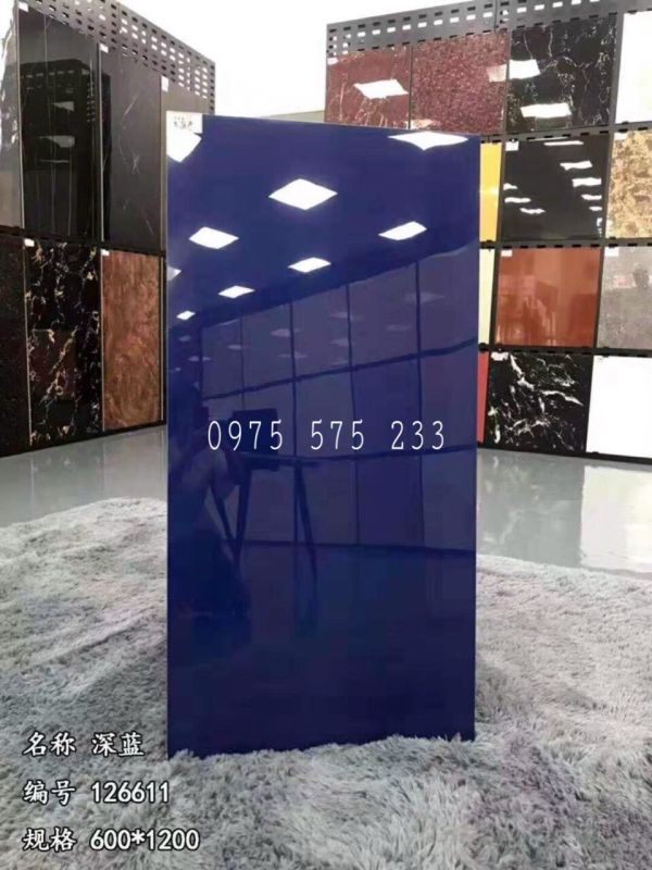 Gạch cao cấp 60x120 xanh dương siêu bóng mẫu mới đẹp