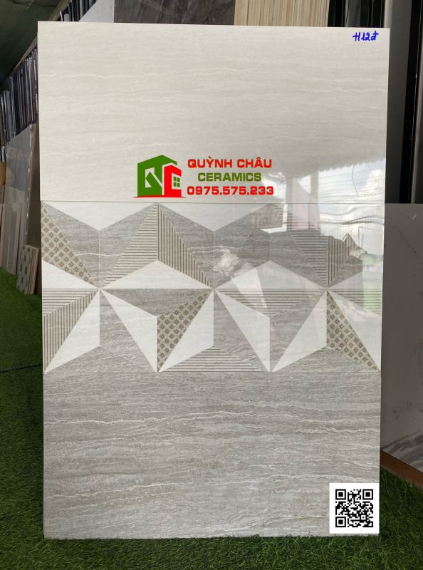 Gạch ốp tường bóng kiếng 30x60 vân đá xám đậm nhạt 4848