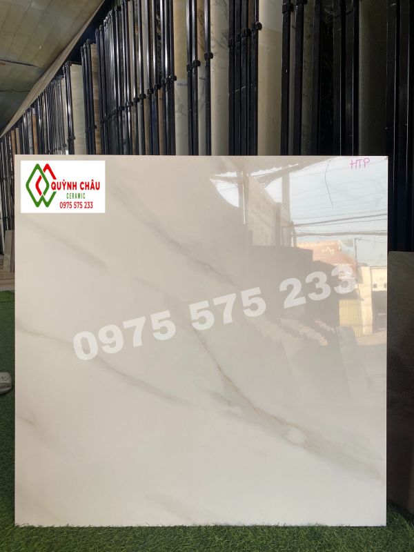 Gạch lát nền 80x80 vicenza trắng vân khói bóng kính 3998