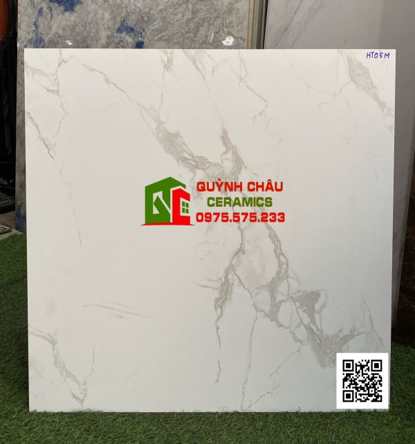 Gạch đá mờ thạch bàn 60x60 xám trắng mờ vân khói