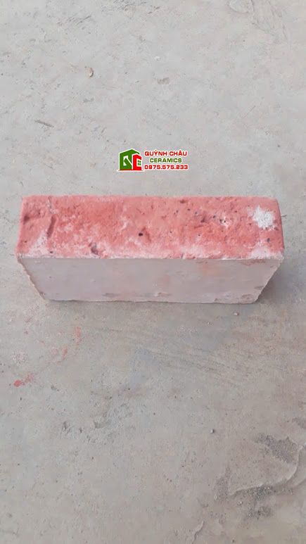 Gạch xây lát sân giả cổ màu đỏ 18x9cm
