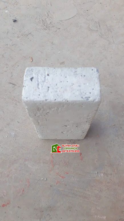 Gạch xây lát giả cổ bê tông màu xám 18x9cm
