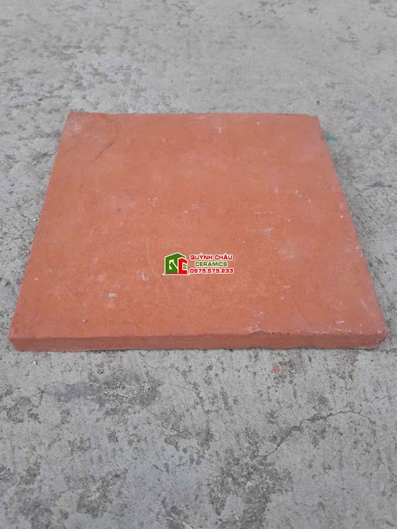 Gạch bê tông giả cổ màu vàng cam 19x19cm