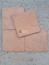 Gạch giả cổ hình vuông màu vàng đất 19x19cm