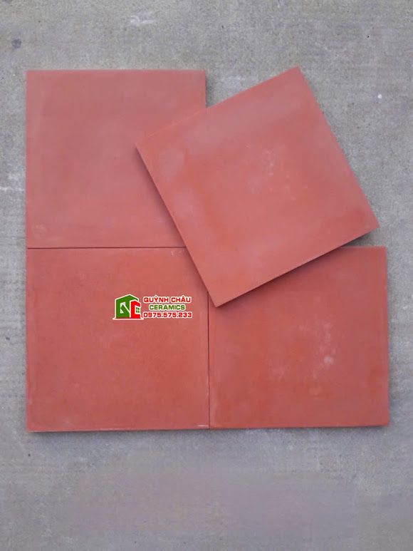 Gạch cổ màu đỏ 30x30 ốp lát trang trí