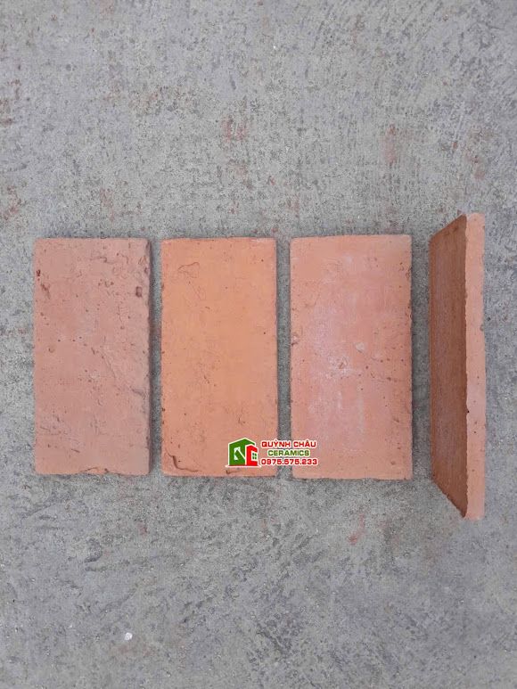Gạch thẻ chữ nhật giả cổ ốp lát trang trí màu vàng cam