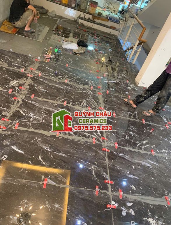 Gạch ấn độ 60x120 nâu đá vân trắng siêu bóng