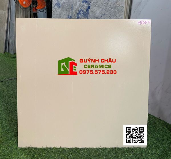 Gạch lát nền 60x60 bóng mờ kem thạch bàn sang trọng