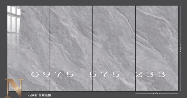 Gạch xám bóng 60x120 lát nền cao cấp gạch nhập khẩu trung quốc