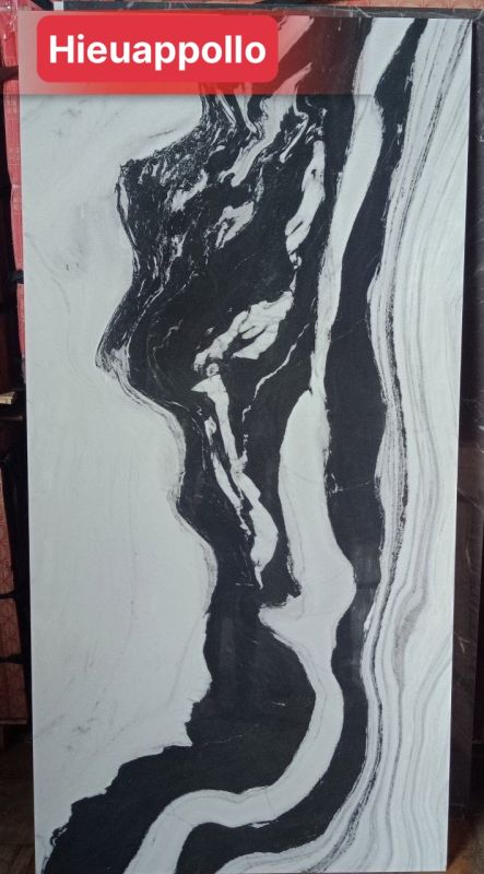 Gạch ốp lát cao cấp 90x180 trắng vân đá đen đẹp