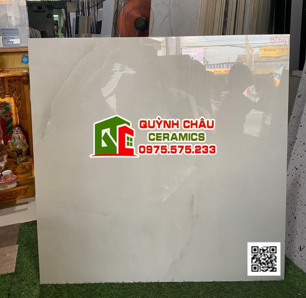 Gạch lát nền đá bóng 80x80 ấn độ Aeroni Bianco cao cấp 5059