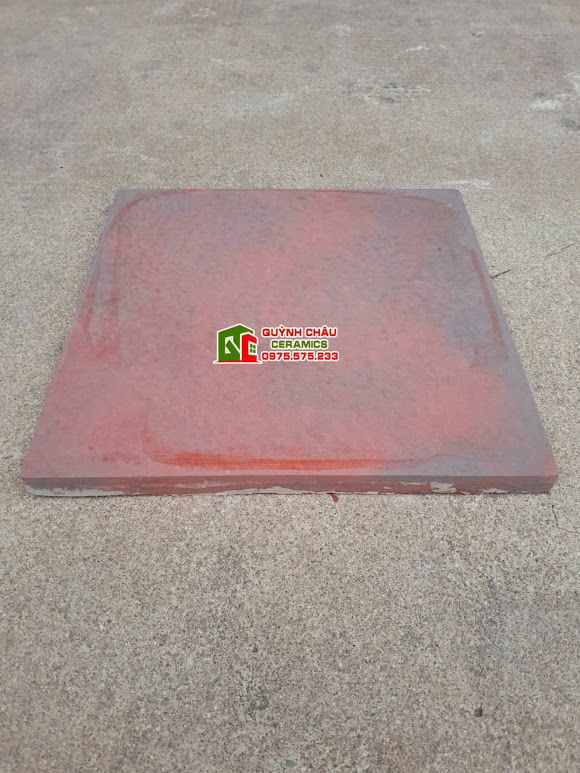 Gạch giả cổ 30x30 đỏ đô loang xám đậm bê tông màu