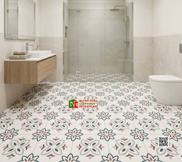 Gạch bông 30x30 họa tiết hoa văn đối xứng đẹp