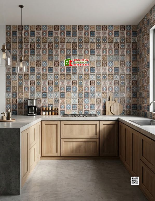 Gạch bông 30x30 trang trí mix nhiều họa tiết đẹp