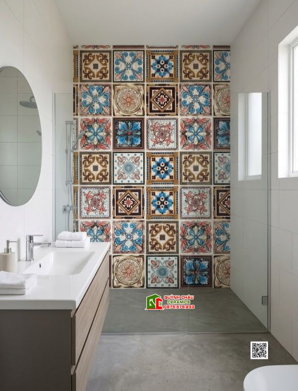 Gạch bông 30x30 trang trí mix nhiều họa tiết đẹp