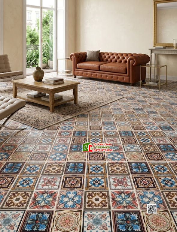 Gạch bông 30x30 trang trí mix nhiều họa tiết đẹp