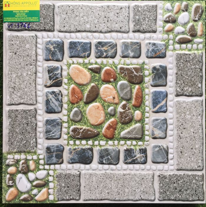 Gạch lát trước hiên nhà giả đá, kích thước 50x50 VITTO
