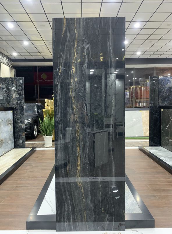 Gạch ấn độ 80x240 siêu đá bóng đen chất lượng cao mẫu mới tphcm