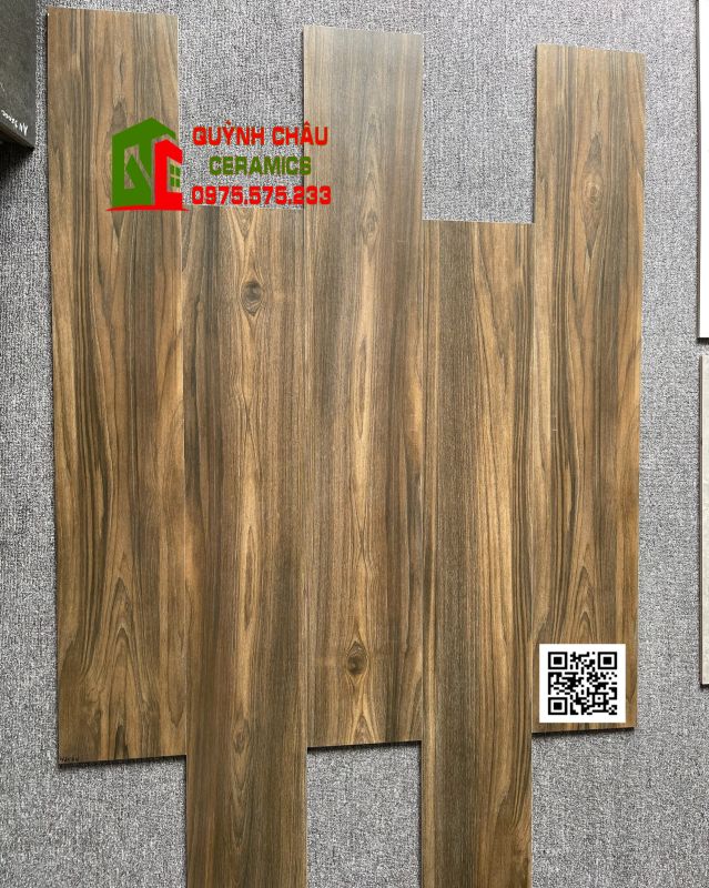 Gạch giả gỗ 20x120 màu óc chó đẹp ấn độ xương đá giá tốt