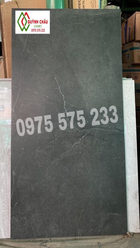Gạch 60x120 mờ đen xi măng xám đậm ấn độ