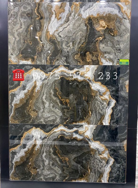 Gạch bóng kiếng 60x120 lát nền phòng khách đẹp - Gạch ốp mặt tiền 60x120 đẹp bóng kiếng